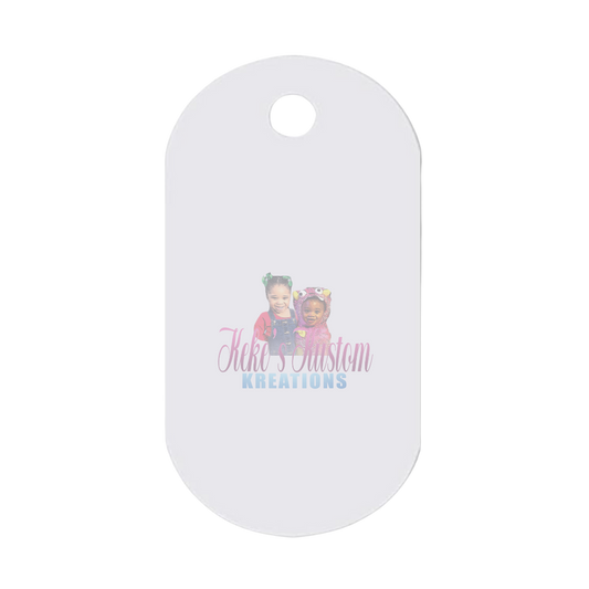 Sublimation Dog Tag Necklace Blank