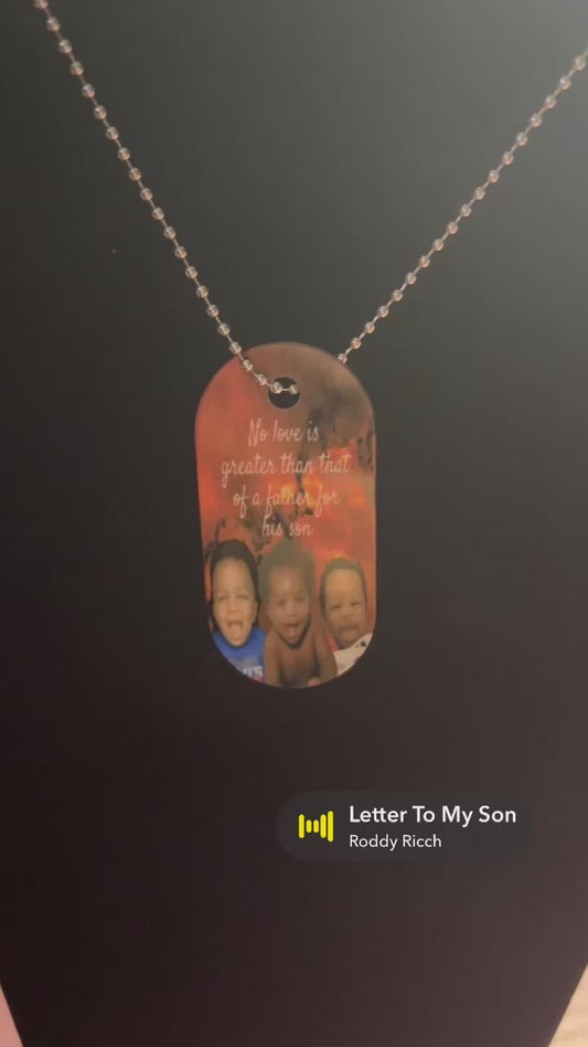 Personalized Sublimation Dog Tag Chain